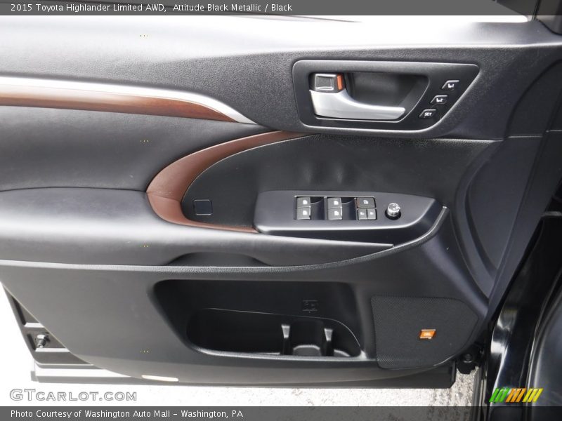 Attitude Black Metallic / Black 2015 Toyota Highlander Limited AWD