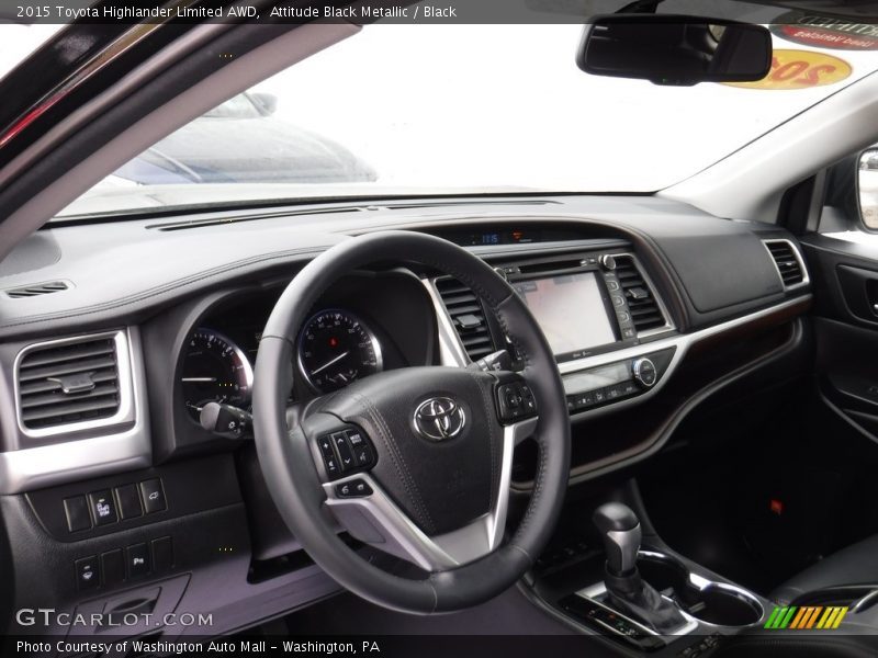 Attitude Black Metallic / Black 2015 Toyota Highlander Limited AWD