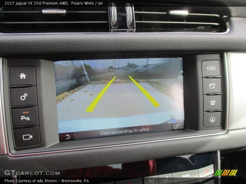 Navigation of 2017 XF 20d Premium AWD