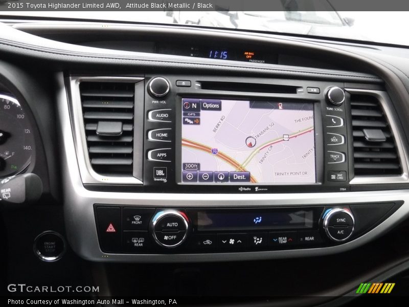 Attitude Black Metallic / Black 2015 Toyota Highlander Limited AWD