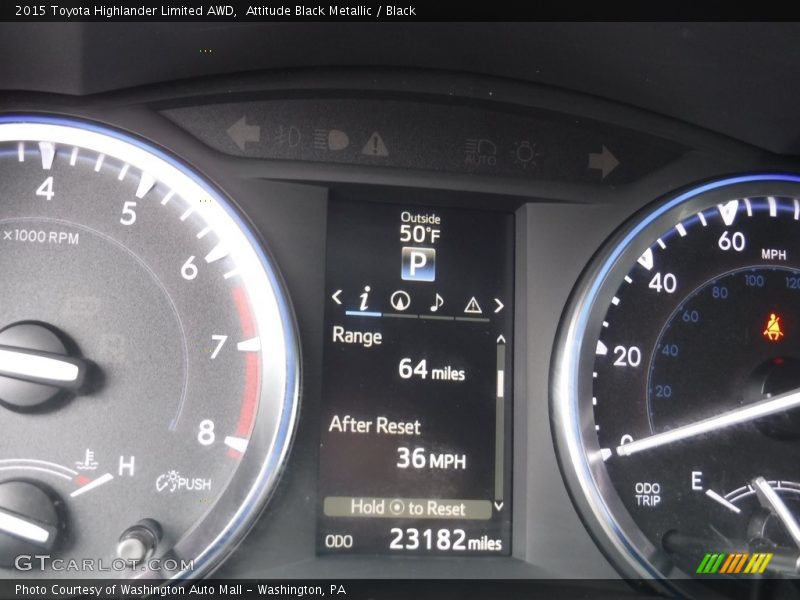 Attitude Black Metallic / Black 2015 Toyota Highlander Limited AWD