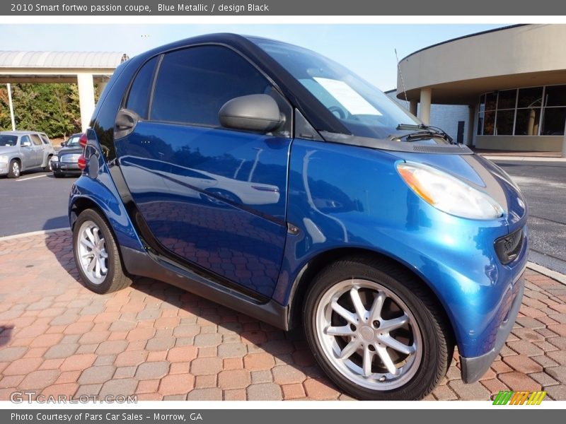 Blue Metallic / design Black 2010 Smart fortwo passion coupe