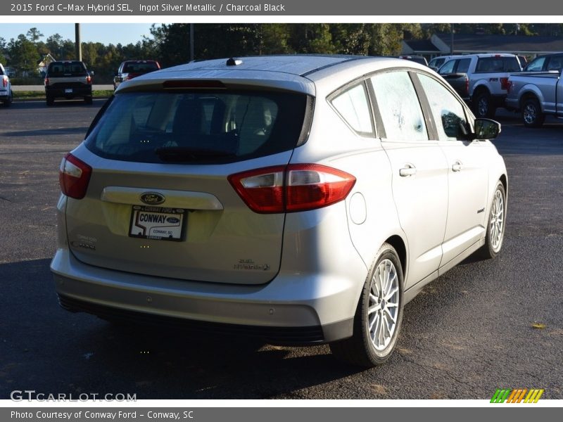 Ingot Silver Metallic / Charcoal Black 2015 Ford C-Max Hybrid SEL