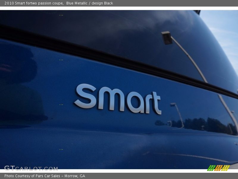 Blue Metallic / design Black 2010 Smart fortwo passion coupe