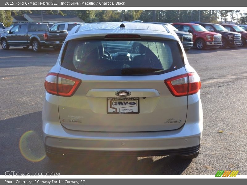 Ingot Silver Metallic / Charcoal Black 2015 Ford C-Max Hybrid SEL