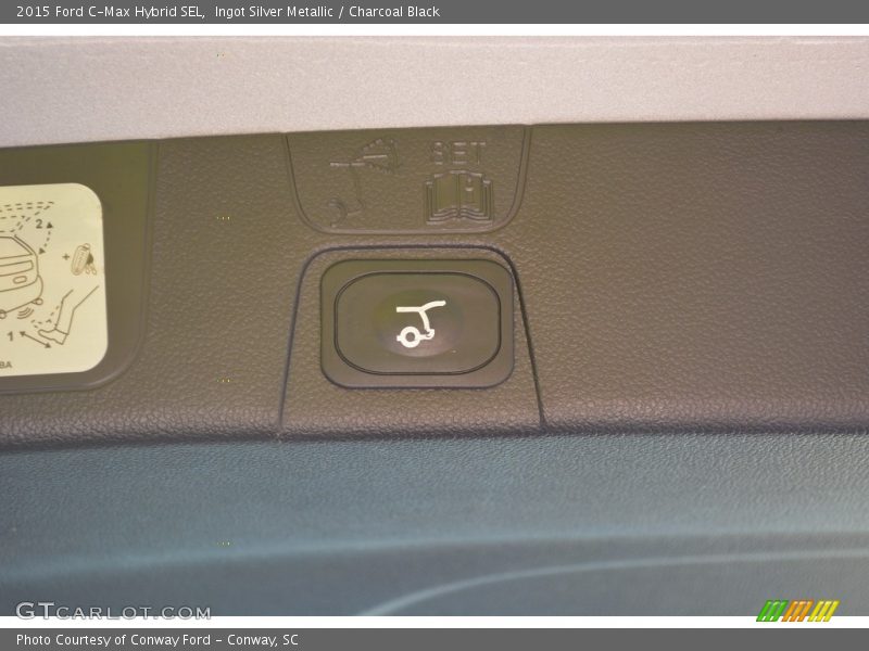 Ingot Silver Metallic / Charcoal Black 2015 Ford C-Max Hybrid SEL