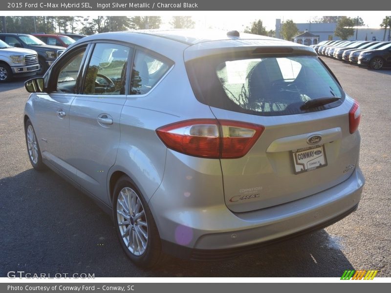 Ingot Silver Metallic / Charcoal Black 2015 Ford C-Max Hybrid SEL