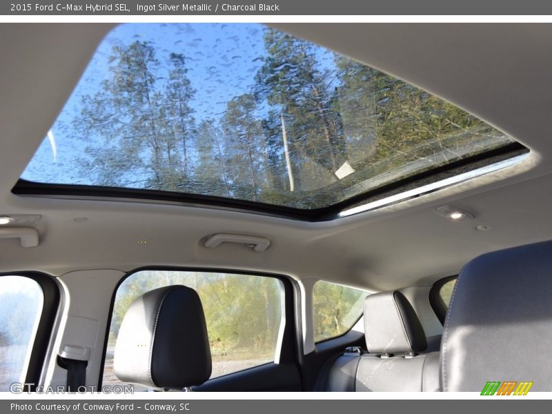 Ingot Silver Metallic / Charcoal Black 2015 Ford C-Max Hybrid SEL