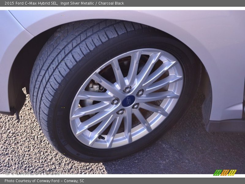 Ingot Silver Metallic / Charcoal Black 2015 Ford C-Max Hybrid SEL