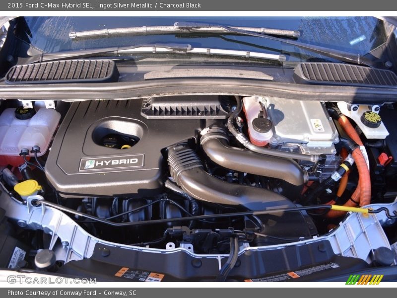 Ingot Silver Metallic / Charcoal Black 2015 Ford C-Max Hybrid SEL