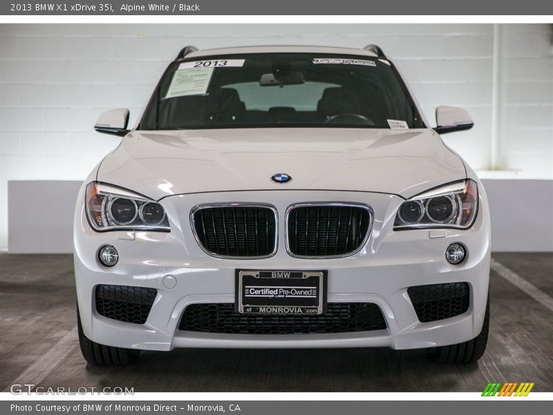 Alpine White / Black 2013 BMW X1 xDrive 35i