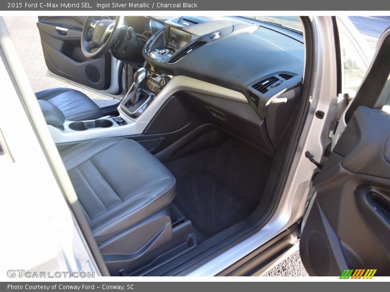 Ingot Silver Metallic / Charcoal Black 2015 Ford C-Max Hybrid SEL