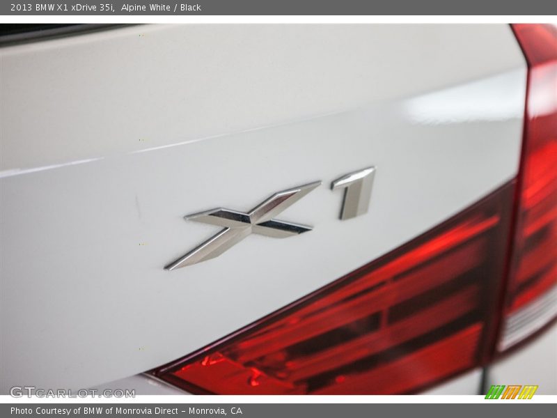 Alpine White / Black 2013 BMW X1 xDrive 35i