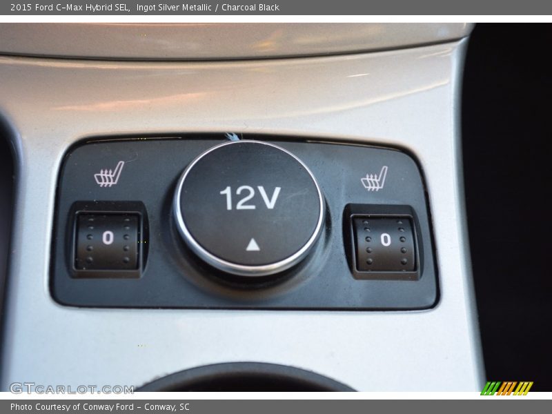 Ingot Silver Metallic / Charcoal Black 2015 Ford C-Max Hybrid SEL