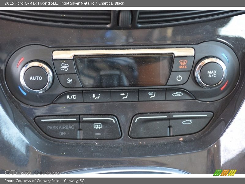 Ingot Silver Metallic / Charcoal Black 2015 Ford C-Max Hybrid SEL
