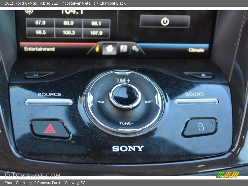 Ingot Silver Metallic / Charcoal Black 2015 Ford C-Max Hybrid SEL