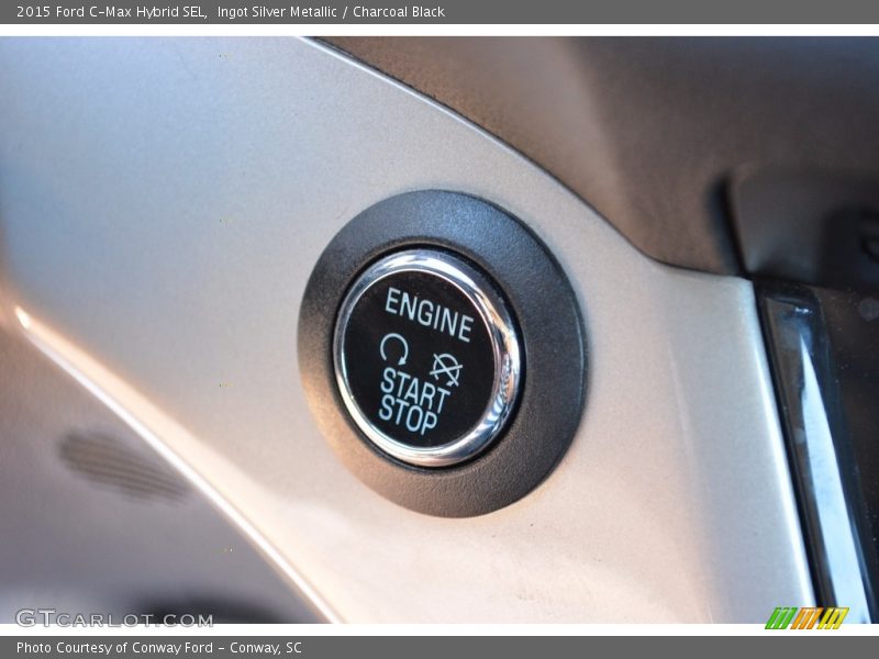 Ingot Silver Metallic / Charcoal Black 2015 Ford C-Max Hybrid SEL