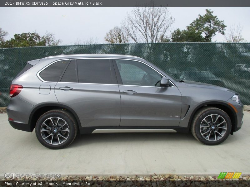 Space Gray Metallic / Black 2017 BMW X5 xDrive35i