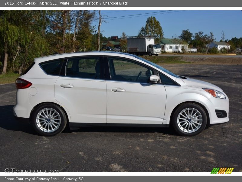 White Platinum Tricoat / Charcoal Black 2015 Ford C-Max Hybrid SEL