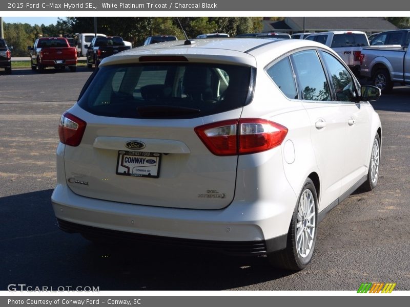 White Platinum Tricoat / Charcoal Black 2015 Ford C-Max Hybrid SEL
