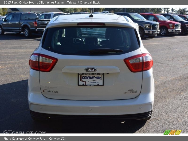 White Platinum Tricoat / Charcoal Black 2015 Ford C-Max Hybrid SEL