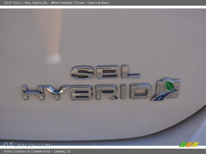 White Platinum Tricoat / Charcoal Black 2015 Ford C-Max Hybrid SEL