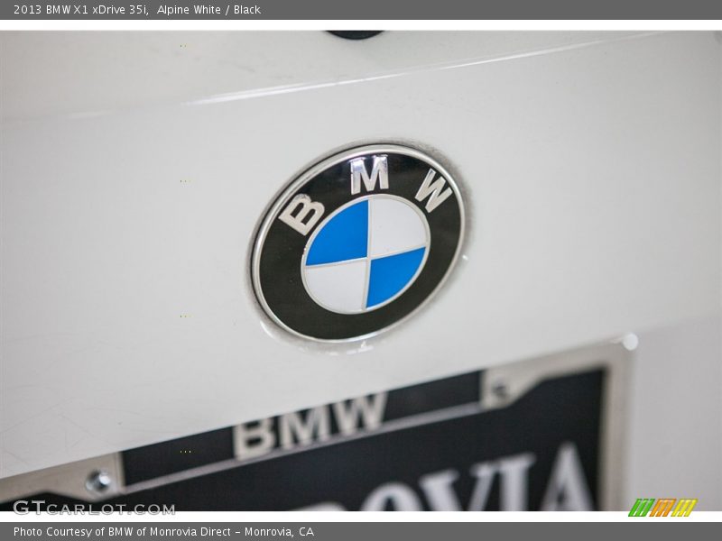 Alpine White / Black 2013 BMW X1 xDrive 35i