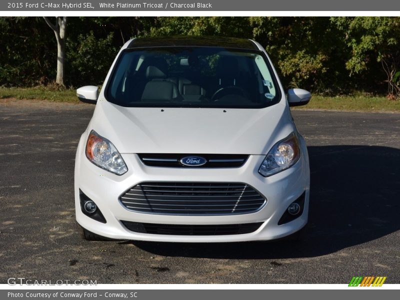 White Platinum Tricoat / Charcoal Black 2015 Ford C-Max Hybrid SEL