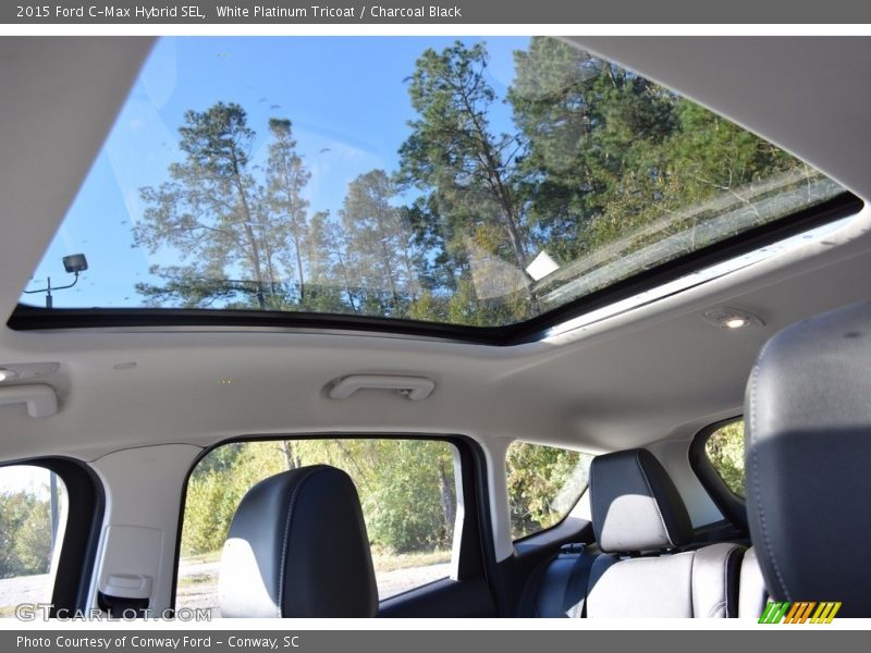 White Platinum Tricoat / Charcoal Black 2015 Ford C-Max Hybrid SEL