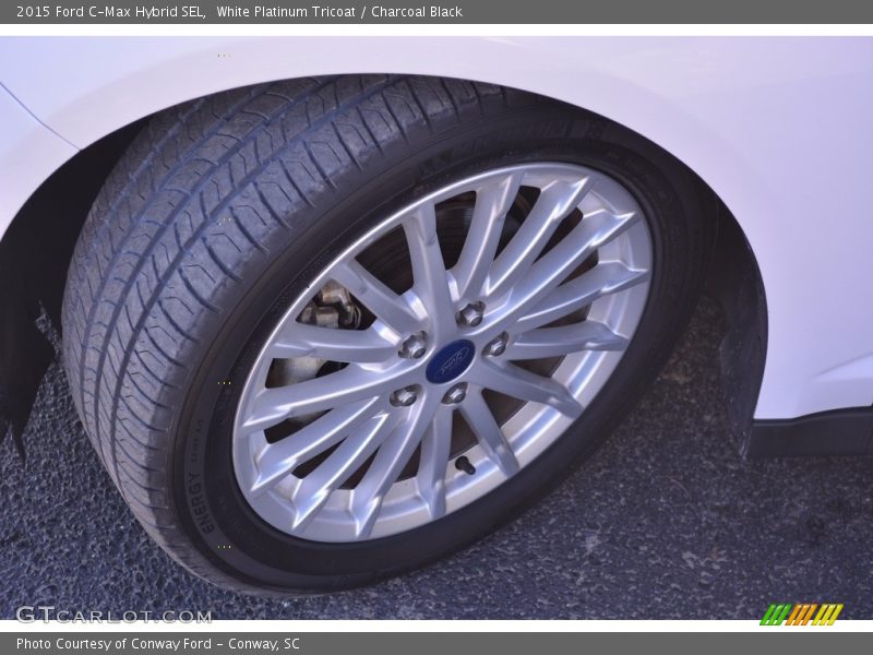 White Platinum Tricoat / Charcoal Black 2015 Ford C-Max Hybrid SEL