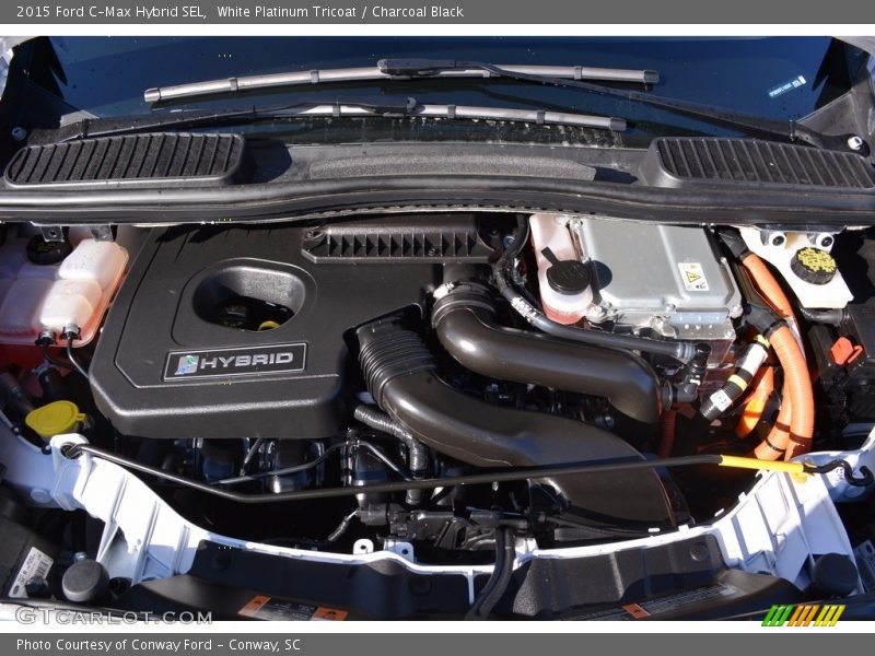 White Platinum Tricoat / Charcoal Black 2015 Ford C-Max Hybrid SEL