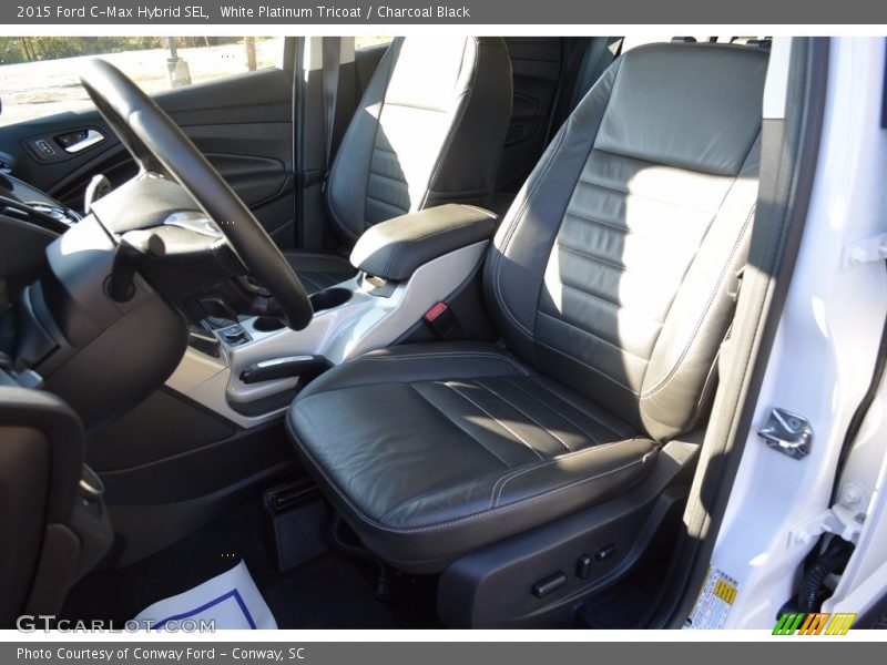White Platinum Tricoat / Charcoal Black 2015 Ford C-Max Hybrid SEL