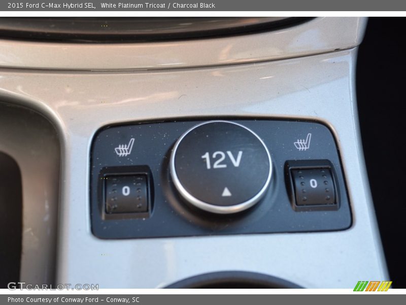 White Platinum Tricoat / Charcoal Black 2015 Ford C-Max Hybrid SEL