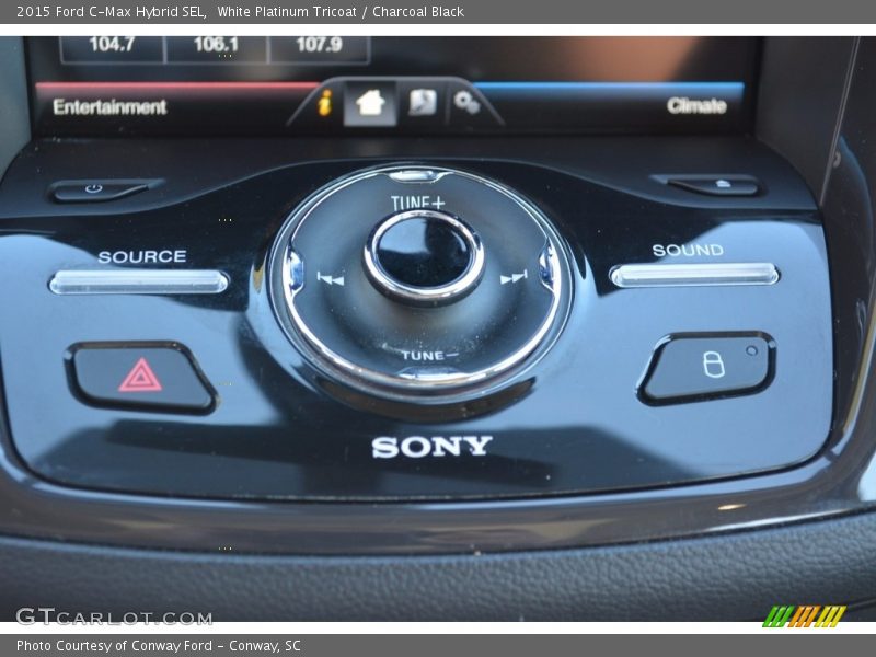 White Platinum Tricoat / Charcoal Black 2015 Ford C-Max Hybrid SEL