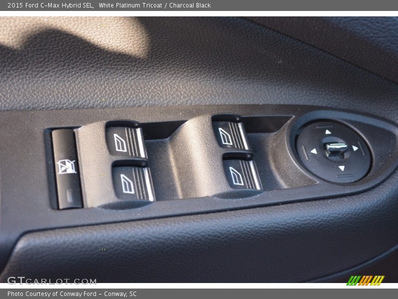 White Platinum Tricoat / Charcoal Black 2015 Ford C-Max Hybrid SEL