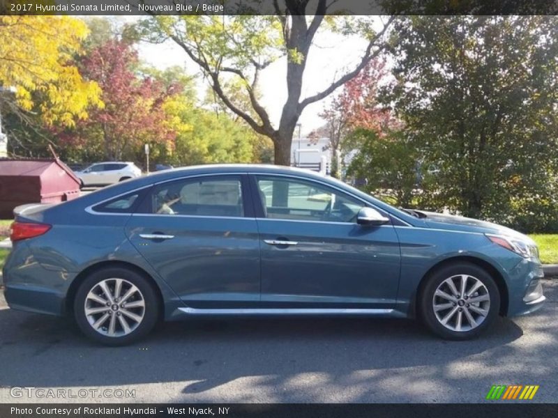 Nouveau Blue / Beige 2017 Hyundai Sonata Limited