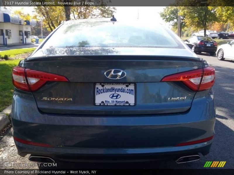 Nouveau Blue / Beige 2017 Hyundai Sonata Limited