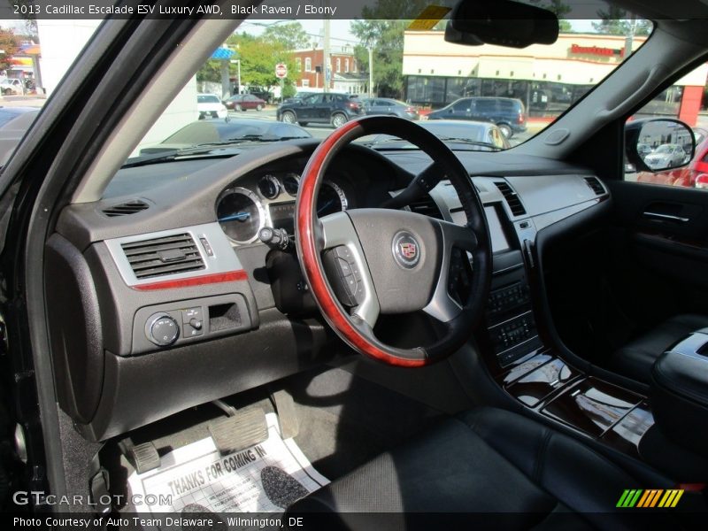 Black Raven / Ebony 2013 Cadillac Escalade ESV Luxury AWD