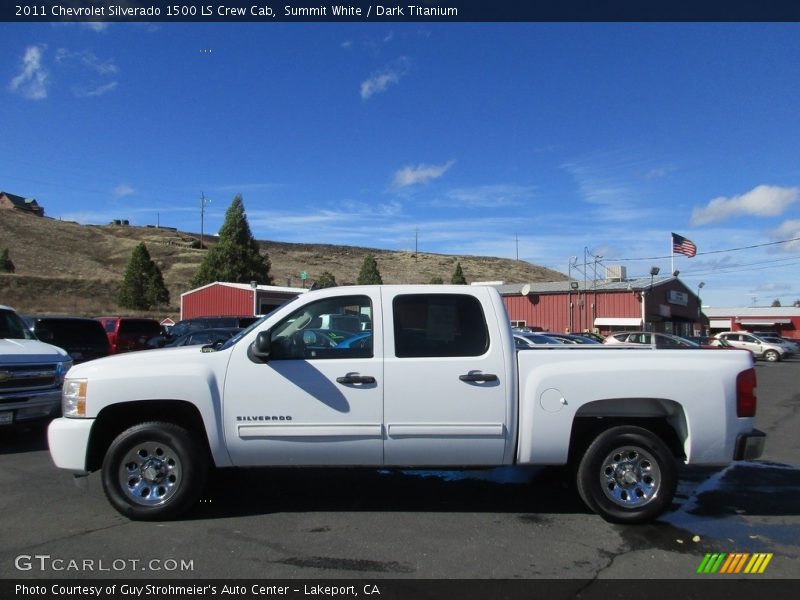 Summit White / Dark Titanium 2011 Chevrolet Silverado 1500 LS Crew Cab