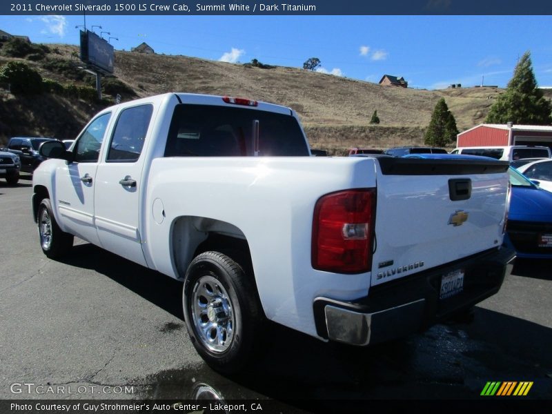 Summit White / Dark Titanium 2011 Chevrolet Silverado 1500 LS Crew Cab