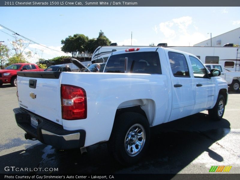 Summit White / Dark Titanium 2011 Chevrolet Silverado 1500 LS Crew Cab