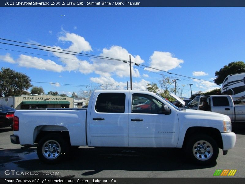 Summit White / Dark Titanium 2011 Chevrolet Silverado 1500 LS Crew Cab