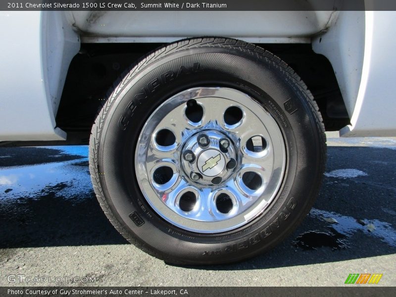 Summit White / Dark Titanium 2011 Chevrolet Silverado 1500 LS Crew Cab