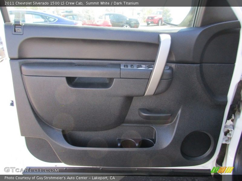 Summit White / Dark Titanium 2011 Chevrolet Silverado 1500 LS Crew Cab