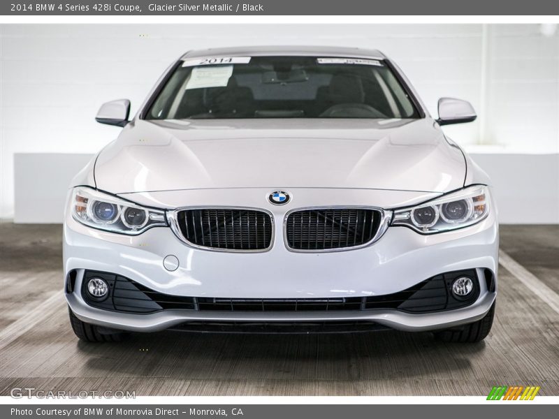 Glacier Silver Metallic / Black 2014 BMW 4 Series 428i Coupe