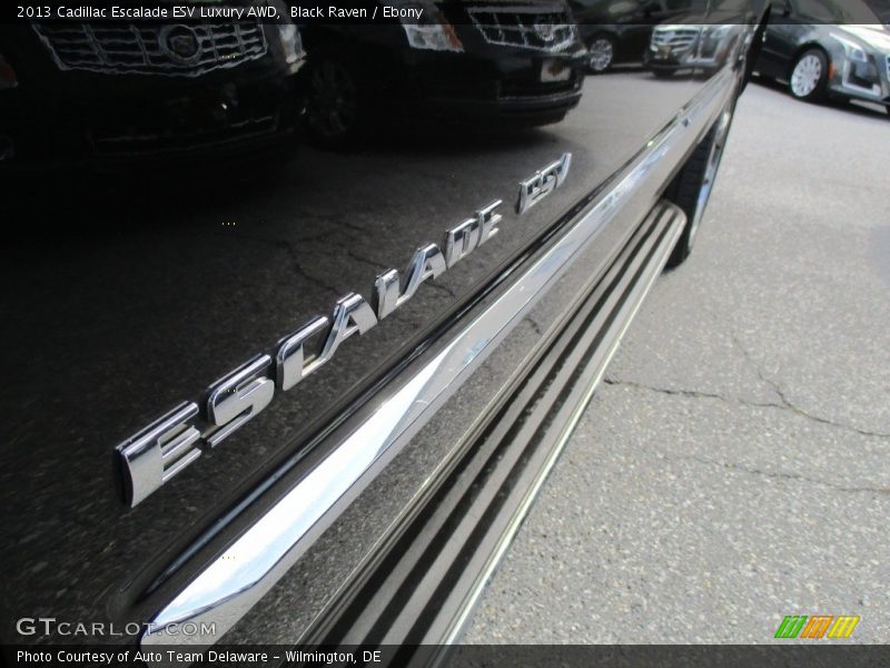 Black Raven / Ebony 2013 Cadillac Escalade ESV Luxury AWD