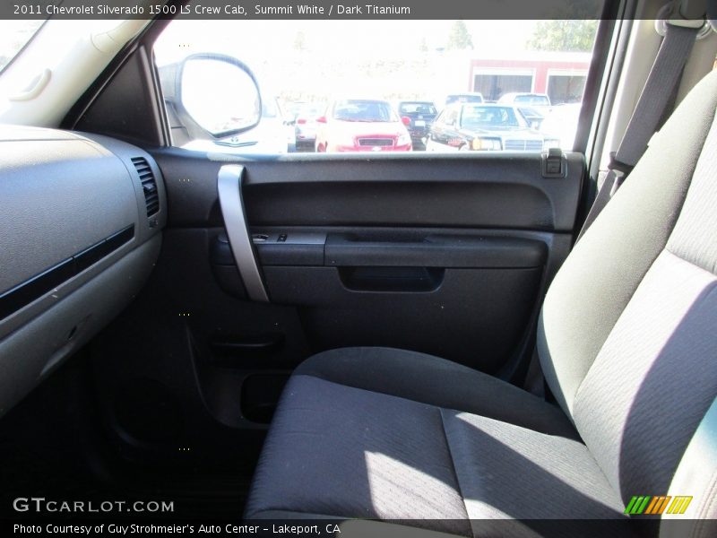 Summit White / Dark Titanium 2011 Chevrolet Silverado 1500 LS Crew Cab