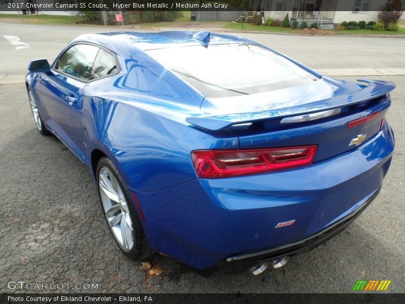 Hyper Blue Metallic / Medium Ash Gray 2017 Chevrolet Camaro SS Coupe