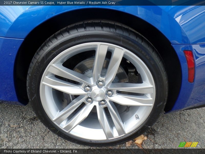 Hyper Blue Metallic / Medium Ash Gray 2017 Chevrolet Camaro SS Coupe