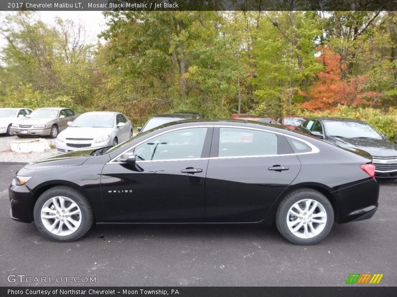 Mosaic Black Metallic / Jet Black 2017 Chevrolet Malibu LT